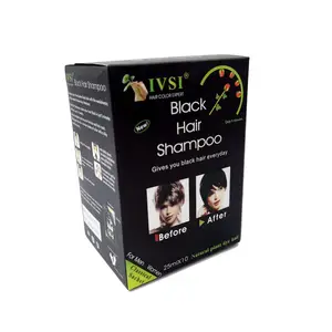 New Arrival He Shou Wu Dark Brown Black Permanent Non Allergic Hair Colour Shampoo Hair Dyeing Natural Brown