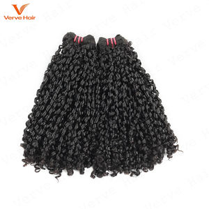 Verve Hair Brazilian SDD – Lot de Cheveux Vierges Bruts Doublement Étirés de Qualité Supérieure, Bouclés Pixie, 100% Non Traités, Cuticules Alignées - Product Image 3