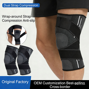 Rodillera de Compresión con Protección Avanzada, Transpirable y Antideslizante <span class=keywords><strong>para</strong></span> Hombres, <span class=keywords><strong>para</strong></span> Baloncesto y Senderismo - Spandex y Nailon - Product Image 5