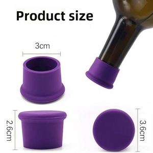Food Safe Silicone Wine Bottle <b>Stoppers</b> Reusable Preservation Sealing Caps Silicone Wine Plugs Leak-Proof Design for Daily Use - Product Image 2