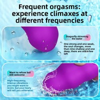 Ferngesteuerter Tragbarer Silikon-Vibrator für Masturbation Wasserdicht IPX7 USB-Aufladbar Damen Intimpflege Erwachsenen-Sexspielzeug