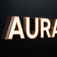 Letras de Canal con Iluminación Frontal LED RGB 3D Dinámicas Profesionales para Rótulos de Exteriores