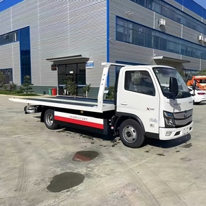 FOTON 4x2 Emergency Rescue Slide up Tow Truck 3 Tons <b>4</b> Tons Wrecker Clearance Flatbed Truck With Tilt Slide Rollback <b>Bed</b> - Product Image 3