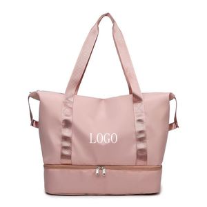 Sac de sport et de voyage en nylon imperméable, grande capacité, coloré et durable, idéal pour la gym, le yoga, les sorties et les week-ends pour femme - Product Image 1