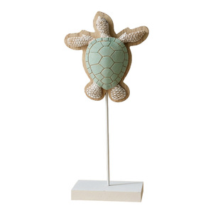 Wooden <b>Standing</b> Turtle Decorative Ornament Irregular Shape Table Display Home <b>Desktop</b> Craft Decoration All Seasons - Product Image 4