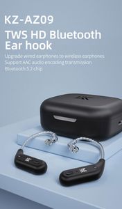 Écouteurs TWS HIFI sans fil <span class=keywords><strong>KZ</strong></span> <span class=keywords><strong>AZ09</strong></span> BT V5.4 avec suppression du bruit, étui de charge, et écouteurs sans fil <span class=keywords><strong>KZ</strong></span> TRN CCA à crochet d'oreille - Product Image 3