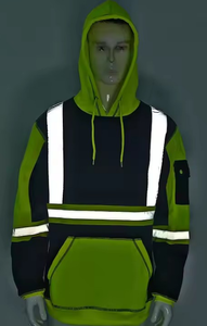 Sweat-shirt de construction jaune haute visibilité Offres Spéciales personnalisé sweat à capuche de sécurité réfléchissant pour vêtements de travail réfléchissant haute visibilité pour - Product Image 3