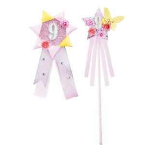 Varita Mágica de Hada con Lazo de Estrella Brillante para Niñas, Set de Varitas Mágicas con Broche de Mariposa y Flor para Graduación de Ramadán - Product Image 4