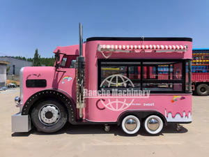 Camion de restauration mobile de luxe en acier inoxydable, remorque pour snacks et restauration rapide, portable pour l'extérieur, location, camping-car avec toilettes et douche intégrées - Product Image 3