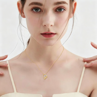 Collier pendentif en forme de cœur élégant en argent sterling S925 avec zircon cubique, fabrication directe d'usine SPJ, OEM ODM, pour cadeau d'anniversaire