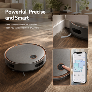 Robot aspirateur intelligent, contrôle par application, ultra-plat, anti-chute, aspiration puissante, recharge automatique, robot de nettoyage domestique - Product Image 4
