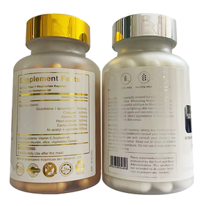 Bitkisel takviyesi yüksek doz yüksek kaliteli cilt beyazlatma hapları C vitamini kollajen lipozomal Gluathione kapsüller - Product Image 2