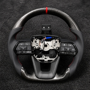 Volante de Fibra de Carbono para <span class=keywords><strong>Toyota</strong></span> Land Cruiser LC200 LC300 Prado 120 150 Camry <span class=keywords><strong>Yaris</strong></span> <span class=keywords><strong>GR</strong></span> Hilux Tacoma LC79 4Runner LC79 LC76 - Product Image 2