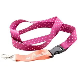 Lanière en RPET fabriquée en Italie, merchandising durable - Product Image 2