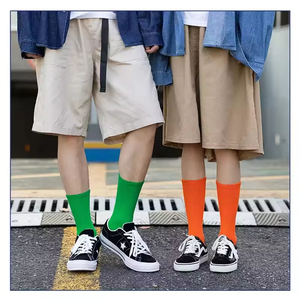 Everyday 3 Pack Unisex Couple <b>Socks</b> Organic Cotton Cushioned Crew Classic Mid-calf Comfort Breathable Sporty High Quality - Product Image 6
