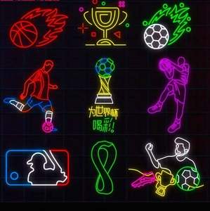 Atmósfera de la Liga de Campeones: Iluminación de Neón de Élite para Fiestas de Partidos de Fútbol - Product Image 6