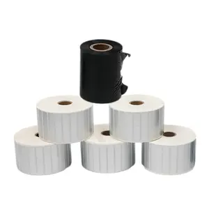 Không thấm nước PVC dính dán mã vạch truyền nhiệt Polyester bạc trống nhãn CuộN Vinyl chất liệu cho in nhãn