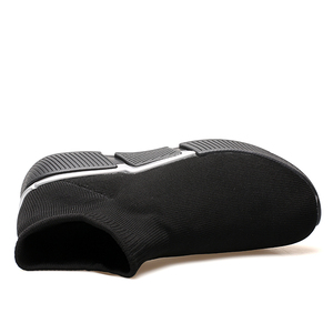 Chaussures chaussettes légères en maille tissée respirante, personnalisables, blanches, décontractées, pour hommes, baskets de sport tendance, OEM - Product Image 6