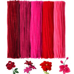 Festival Red Pipe Cleaners for Every Celebration-Christmas Valentine's <b>Crafting</b> <b>Kit</b> with 6mm Pieces - Product Image 2