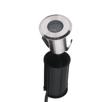 Vente flash - Lumière LED subaquatique pour piscine IP68 1W DC12V/24V en acier inoxydable 304, lampe murale encastrée, 2700K blanc chaud