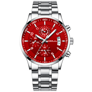 Reloj de Cuarzo de Estilo Ejecutivo para Hombre, Esfera Grande de 42 mm, Acero Inoxidable, Cierre Plegable, Casual, Resistente al Agua, Cronómetro, 2022 - Product Image 5
