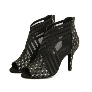 Botas de Jazz de Moda para Mujer, Zapatos de Baile de <span class=keywords><strong>Salsa</strong></span> con Tacón Alto y Suela Suave, Zapatos de Actuación en Interiores para Adultos - Product Image 2
