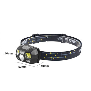 Factory Custom XPE COB Dual <b>Light</b> Motion <b>Sensor</b> USB Rechargeable Tactical Helmet <b>Light</b> Night Fishing Outdoor Waterproof ABS - Product Image 5