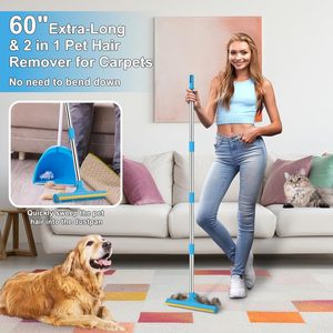 مجموعة أدوات تنظيف السجاد البلاستيكية الفاخرة 3 في 1 مع فرشاة تنظيف أدوات القفازة - Product Image 4