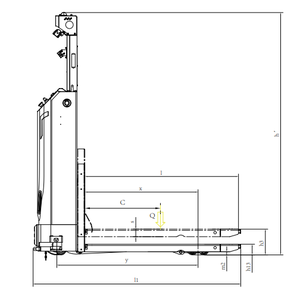 2T <strong>Material</strong> Handling AGV Body with Narrow Body Compact for Efficient Production Line <strong>Transport</strong> in Tight Space - Product Image 6