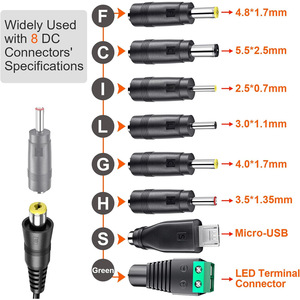 Adjustable Power Adapter 30W 6V 9V 12V 24V DC Output US <b>Plug</b> Universal Charger for Electronics - Product Image 4