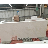 Escritorio de recepción de mármol y losa de cristal Onix de Jade blanco translúcido de gran oferta