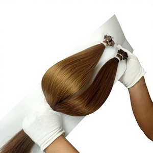 Extensiones de Cabello Humano Remy 100% Ruso de Dragonbeauty Factory, Extensiones de Cabello con Microperlas Tipo I, Cabello Humano Frío de Calidad Profesional - Product Image 1