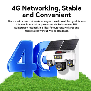 Cámara de Seguridad Solar 4G con Wifi, 3 Lentes, Tarjeta SIM 4G, IP66, Cámara CCTV Solar, Cámara Wifi de Vigilancia con Descarga a la Nube - Product Image 6
