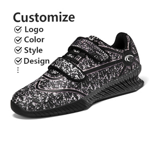 <span class=keywords><strong>Zapatillas</strong></span> de levantamiento de pesas profesionales personalizadas de fábrica OEM, económicas, de caña alta, con forro de cuero y malla, para todas las estaciones, para culturismo y peso muerto. - Product Image 1