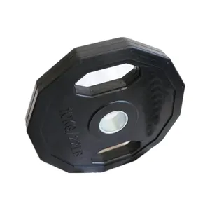 China Lieferant schwarze Gummiplatte pvc-Eisen schwarz 12-Winkel-Standard-Legelleiste Gewichtsplatten