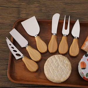 Juego de cuchillos para <span class=keywords><strong>queso</strong></span> de acero inoxidable de 4 piezas de fábrica para mantequilla, postre, mermelada, untar y crema, pan, dividir herramientas de cocina - Product Image 3