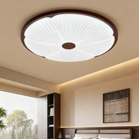 Lampe de plafond LED créative en acrylique, style rétro chinois, crème, pour chambre à coucher