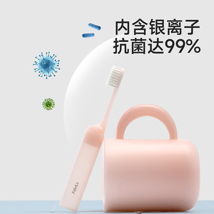 FaSoLa Travel Foldable Toothbrush Soft Bristle Mini Portable Adult Use - Product Image 3