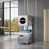 Lave-vaisselle automatique moderne à économie d'énergie et à haut rendement Lave-vaisselle vertical pour cuisine d'hôtel et de restaurant