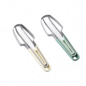 Stainless Steel Watermelon <b>Cutter</b> Slicer Tool with Non-slip Fork Fruit Kitchen Gadget with PP Material for Restaurant Bar KTV - Product Image 1