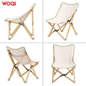 Silla de camping portátil de madera Woqi, silla plegable para exteriores de 36.2 pulgadas de altura con bolsa de transporte para uso en jardín y viajes. - Product Image 5