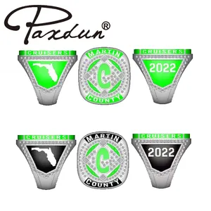 Cheap Custom Design Your Own School Class College Champions Sports Ring Baseball Football Boxing Championship Rings For Sports