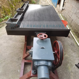 Mesa vibratoria de lavado de fibra de vidrio FuXin Gravity Separator 6S para la purificación de arena y oro en el procesamiento de minerales - Product Image 1