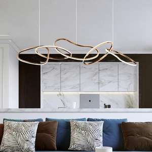 מודרני led רצועה תליון 3 מעגל תאורה לסלון חדר שינה חדר אוכל שולחן נדנדה אור באמצע נוח - Product Image 6