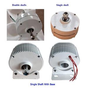 100W-800W PMG 12/24V dây đồng nhỏ 500W 200rpm nam châm vĩnh cửu Máy phát điện tua bin nước máy phát điện - Product Image 4