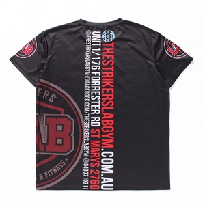 Camisetas Deportivas Personalizadas al por Mayor para Hombre, Estampado Digital, Tejido de Punto, Transpirables, 100% Poliéster, Estilo Hip Hop - Product Image 2