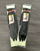 Vente en gros de mèches africaines synthétiques Ez Braiding Hair 2X 180g pour tresses, extensions de cheveux Afro Yaki en fibre coréenne