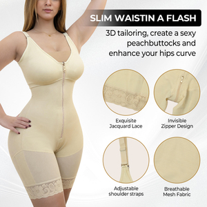 Vente en gros Nouveau style Personnalisé Fajas Colombianas Respirant à haute compression Grande taille Entrejambe ouvert Effet gainant Body <span class=keywords><strong>de</strong></span> sport - Product Image 1