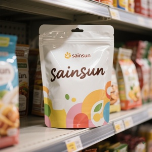 Sachet refermable personnalisable en plastique mat, imprimé en héliogravure, pour fruits secs, aliments pour animaux et nouilles, adapté aux produits secs - Product Image 5