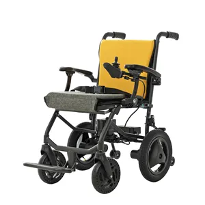 Ngoài trời quadriplegic xe lăn máy bay đã được phê duyệt Trung Quốc hubang-Xe lăn mini sang trọng nghiệp nặng điện xe lăn